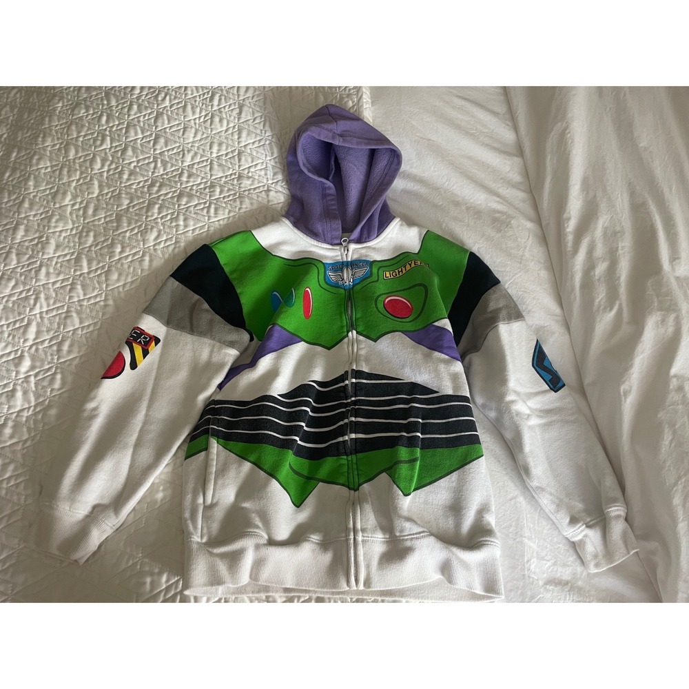 Disney Parks Hoodie Buzz Lightyear Space Ranger Full Zip Size Large